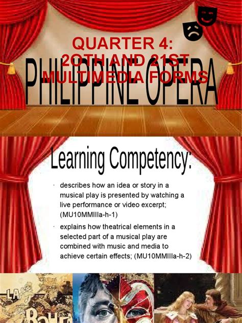 create a visual interpretation of any philippine opera|Philippine opera ballet musical q4 music grade 10 .